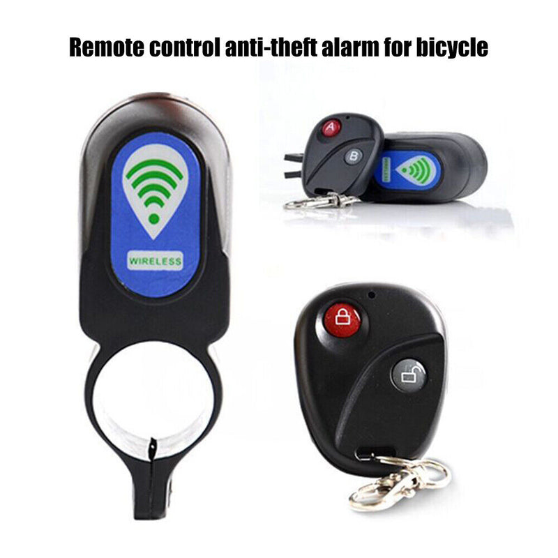 Wireless Remote Control Bike Anti-Theft Bell Scooter Cycling Safety Alarm Newly