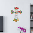 Creative Cross Christmas Home Decoration Pendant Single-Sided Point Drill (3)