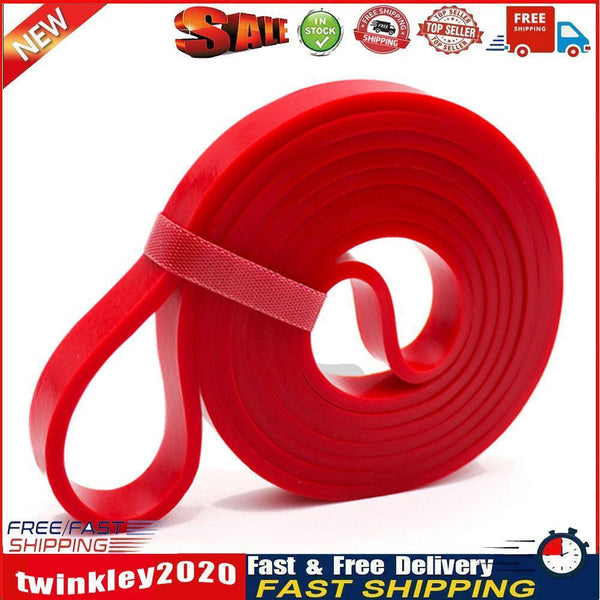 Elastic Resistance Band Exercise Workout Fitness Strength Belt (Red 13mm) Newly