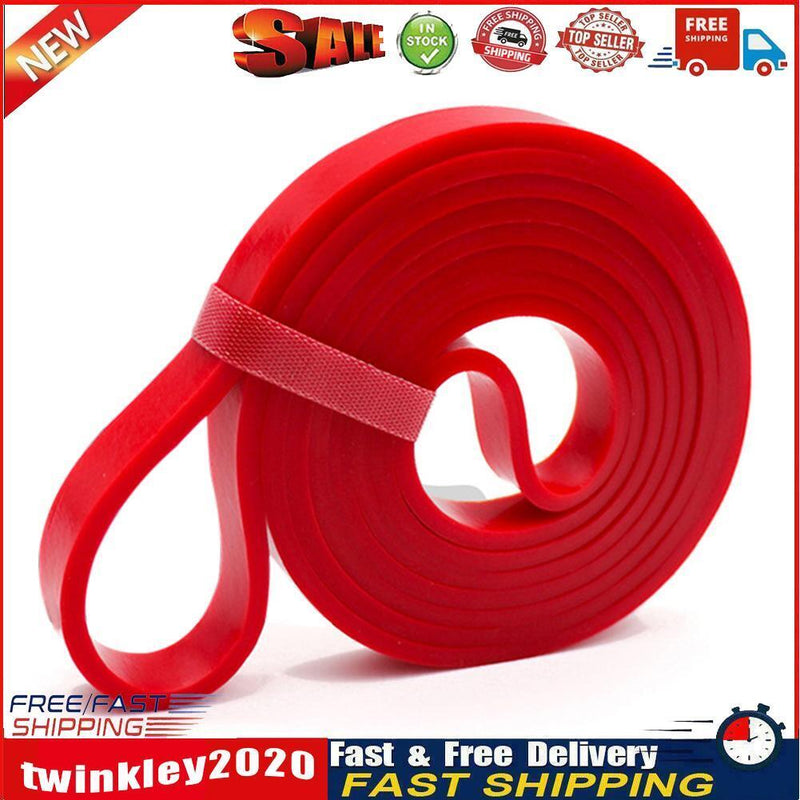 Elastic Resistance Band Exercise Workout Fitness Strength Belt (Red 13mm) Newly