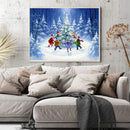 Christmas Tree Kids Oil Paint By Numbers DIY Wall Art Craft Home Decoration Gift