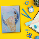5D DIY Diamond Painting Mosaic Notebook Special Shape Drill Art Craft Kit D