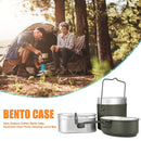 Camping Cookware Mess Kit - Food Container Outdoor Camping Gear and Equipme