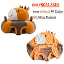 Baby Sofa Support Seat Cover Plush Learning To Sit Feeding Chair (Giraffe) Newly