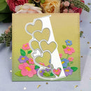 Heart Border Edge Frame Metal Stencil DIY Scrapbook Craft Cards Album M2G8