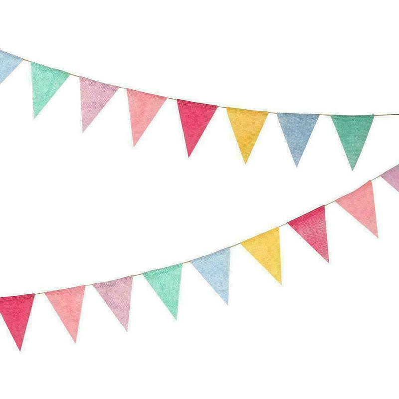 12x Flags Colorful Reusable Bunting Wedding Birthday 2021 HOT Party Outdoor N5S2