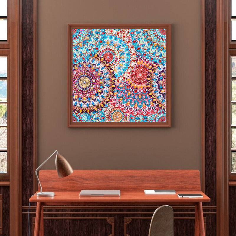 30x30cm 5D DIY Partial Special Shaped Drill Diamond Painting Datura Abstract Art