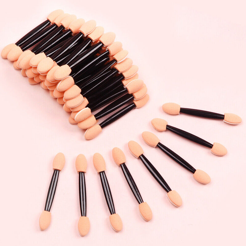 50pcs Professional Sponge Stick Makeup Eye Shadow Brush Women Cosmetic Tool