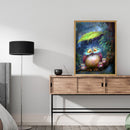 Rain Owl Drawing Frameless DIY Oil Paint by Numbers Canvas Home Decoration