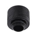 14mm G1/4 Acrylic Hard Tube Hand Twist 3 Laps for PC Computer (Black) Newly