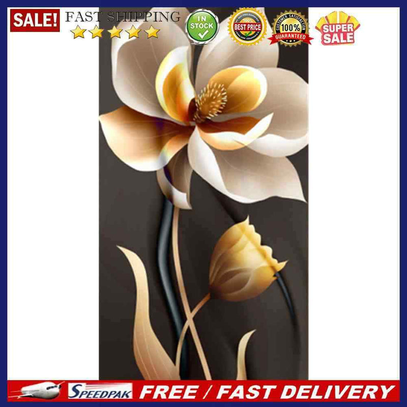 5D DIY Diamond Painting Kits Golden Flowers Full Round Drill Wall Decor Craft