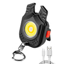 Portable Mini COB LED Flashlight, Keychain, Handy Lamp, Carbine