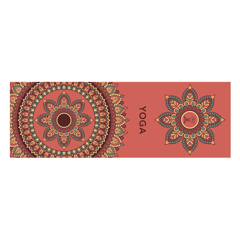 Portable Washable Printed Yoga Towel Pilates Anti-Skid Towels Blanket (C) Newly