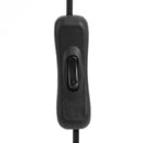 USB Power Cable 2 Pin USB 2.0 Male Cord Extension DIY with Switch (Black)