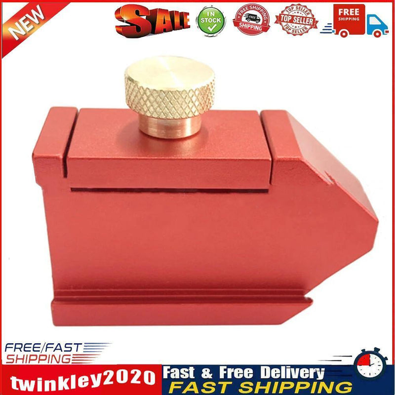 Woodworking Ruler Positioning Fixing Block Scribing Locator Limiter (Red) Newly