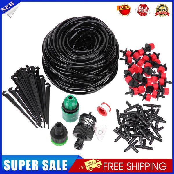 25m DIY Micro Drip Irrigation System Self Watering Garden Hose Kits