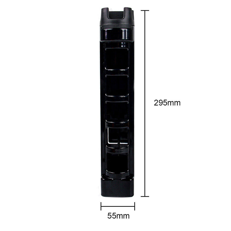 Fishing Box Rod Barrel Holder Pole Tube Stand Bracket for MEIHO Box (Black)