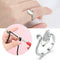 1x Swan Shape Knitting Loop Crochet Ring Thimble Guide Accessories Sewing C7X5