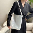 Summer Clear Handbag Jelly Large Capacity Women Beach PVC Shoulder Shopping Bag
