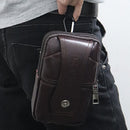 Multifunction Waterproof Male PU Leather Messenger Bags Pure Color Handbags