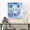 5D Full Round Drill Mosaic Craft Picture DIY Snow Wolf Diamond Painting Poster