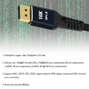 2m DisplayPort 2.0 Male Braided Cable 16K 60Hz 10K 60Hz HD Video DP Adapter