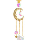 #A Wind Chime Crystal Light Catcher Moon Prism Metal Frame Ball Ornament Gifts