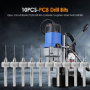 10pcs Circuit Board PCB Drill Bits Tungsten Steel Twist Drill Bits (0.9mm) Newly