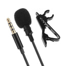 Wired Audio Sound Recording Condenser Microphone Metal Clip for Smart Phone