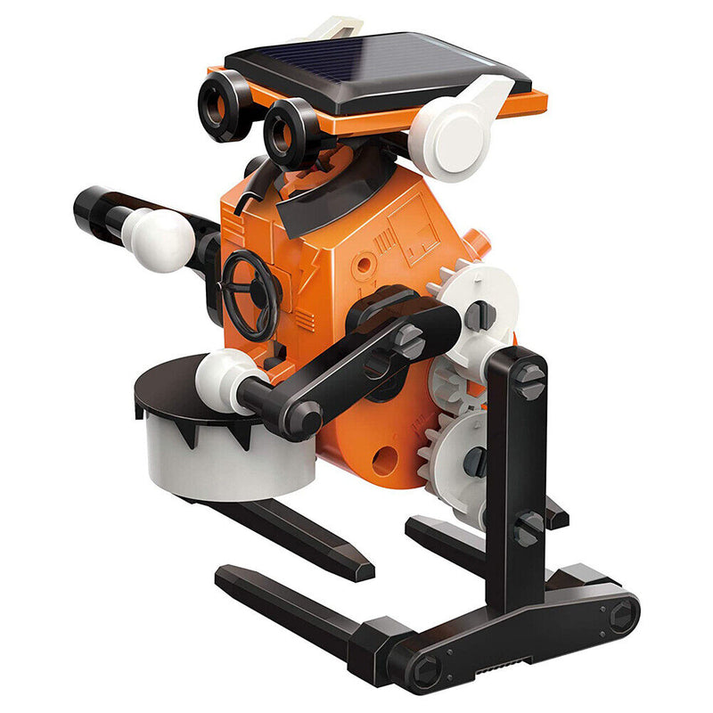 Solar Powered Science Experiment Building Toys Transformation Robot for Kids
