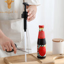 Syrup Oil Bottle Head Pressure Nozzle Oyster Sauce Push-type Pump (Black)