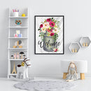 DIY Digital Picture Welcome Flowers Frameless Oil Painting By Number Handicraft