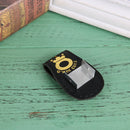 Pool Billiards Snooker Leather Magnetic Belt Clip Chalk Holder (Black