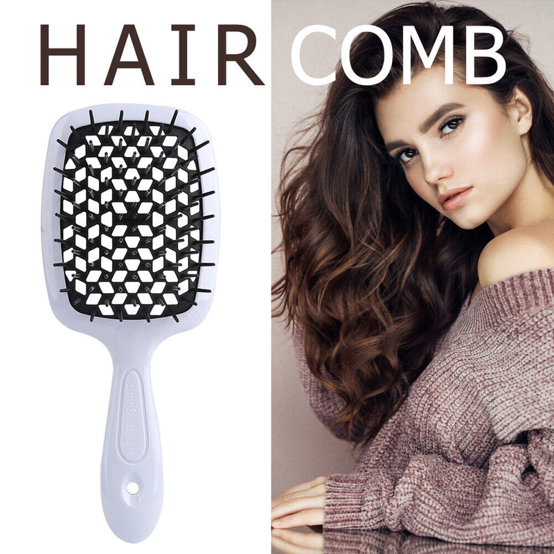 Hollow Grid Comb Salon DIY Hairdressing Tool Women Scalp Massage Styling Brus