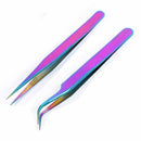Steel False Eyelashes Eye Lashes Tweezer Clip Applicator Extension Tools