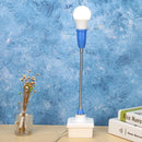 5pcs E27 LED Holder Universal Flexible Extension Lamp Socket(Blue)