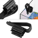 Aquarium Filtration Water Pipe Bucket Clip Tube Flow Control Clamp (Black) Newly