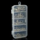 Steel Fishing Acces Barbed Fishhook Three Anchor Treble Fishing Hook Tackle Box