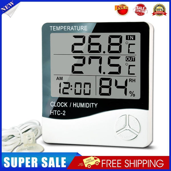 HTC-2 Digital Thermometer Hygrometer Electronic Temperature Humidity Meter