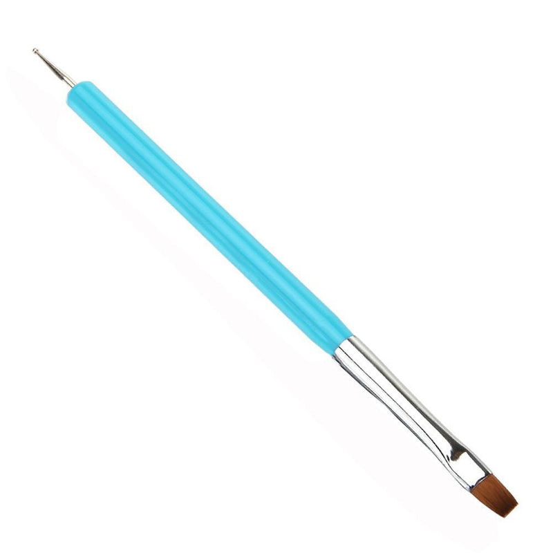 Pro Double-Ends Nail Art Pen Painting Dotting Brush Tools(Light Blue)
