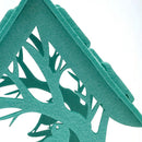 Bird Feeders Felt Hanging Birdhouse for Outside Garden Yard Decor (Green)
