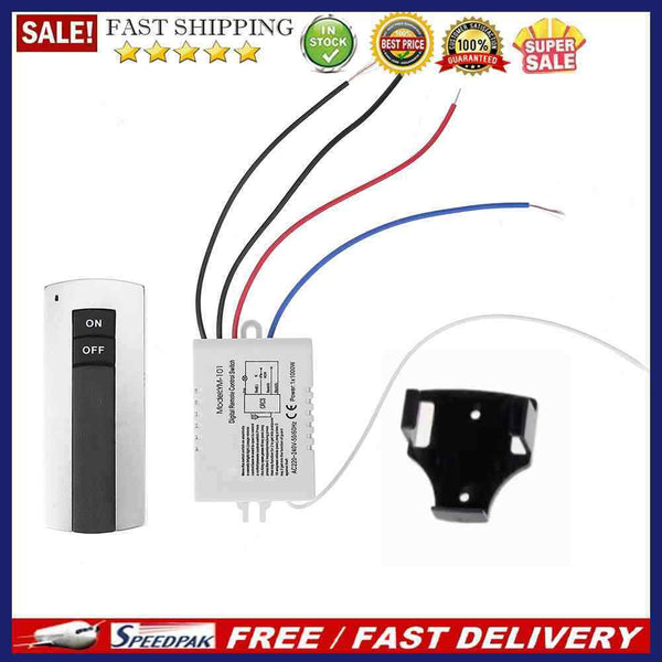 1/2/3/4 Channel ON/OFF 220V Wireless Remote Control Switch Receiver Transmitter