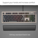 104 Keys Anti Slip Office Gaming Keyboard Wrist Rest Support Pad (Black) Newly