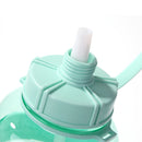 Portable Women Summer Gym Water Bottle Straw Large Capacity (Green 2000ml) Newly