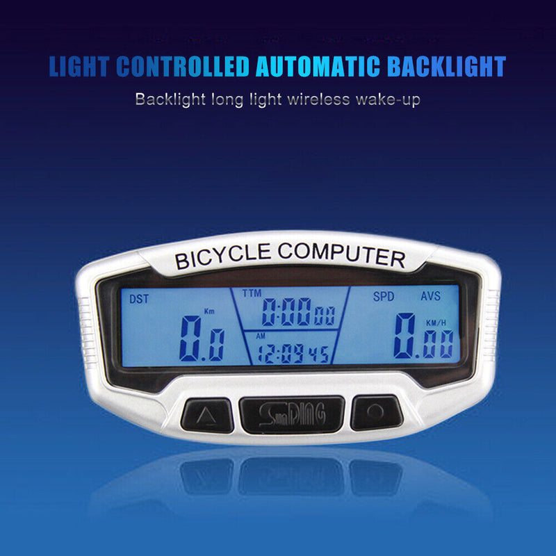 SUNDING Bike Backlight Code Table Speedometer Bicycle Digital LCD Computer Newly
