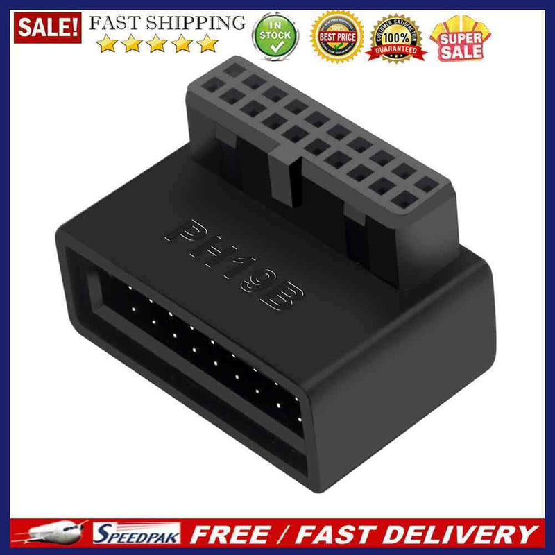 USB 3.0 19P 20P Connector 90 Degree PC Motherboard Chassis Front Seat Converter