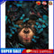 Frameless Oil Paint By Numbers Animal DIY Canvas Picture Craft Kit (B471)