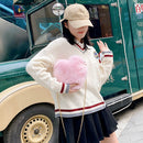 Female Fluffy Solid Color Shoulder Bag Women Casual Chain Small Shoulder Handbag