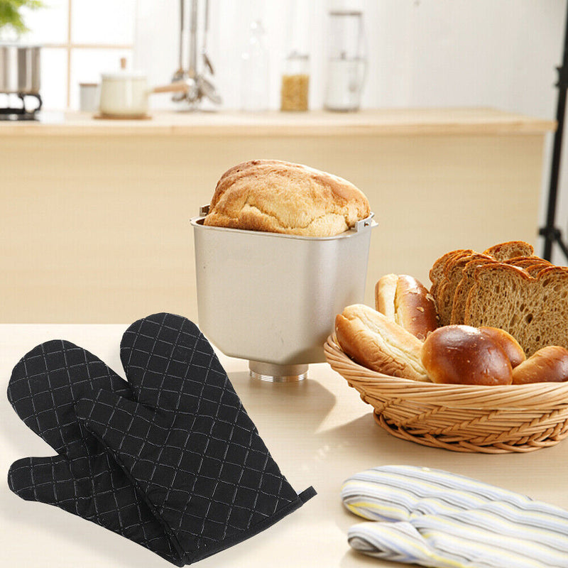Kitchen Oven Silicone Baking Gloves Household Non-Slip Thickened Cooking Glov