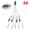 5-Arm Fishing Lure Alabama Rig Head Set Bass Swimming Bait Minnow Fishing Tac